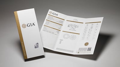 A typical GIA Diamond Grading report | Facets Singapore
