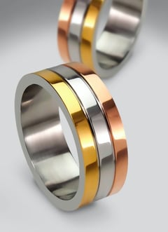 Rings with yellow-gold white-gold and rose-gold | Facets Singapore