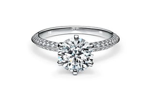 Pave Engagement Ring by Tiffany | Facets Singapore